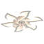 Ventilateur de plafond encastré contemporain de 32 pouces avec lumière DEL à intensité variable (blanc)