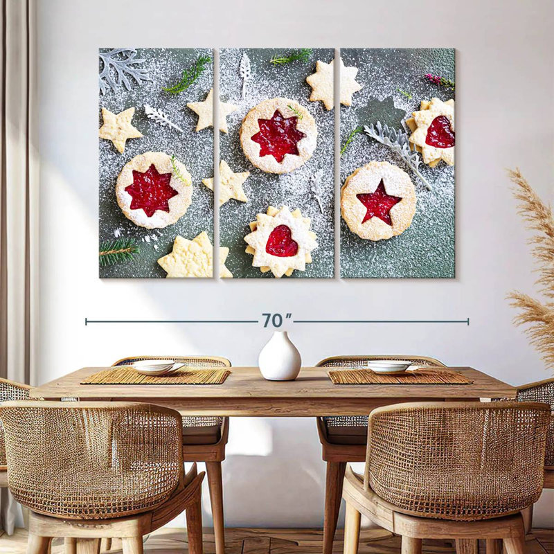 Biscuits Senne Festive Linzer, H 42 po x l 65 po