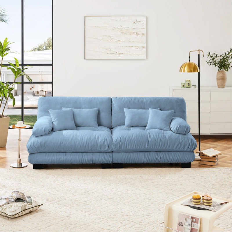 Canapé 2 places Cloud Couch, Blue Chenille