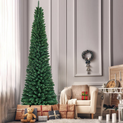 Sapin de Noël artificiel vert élancé