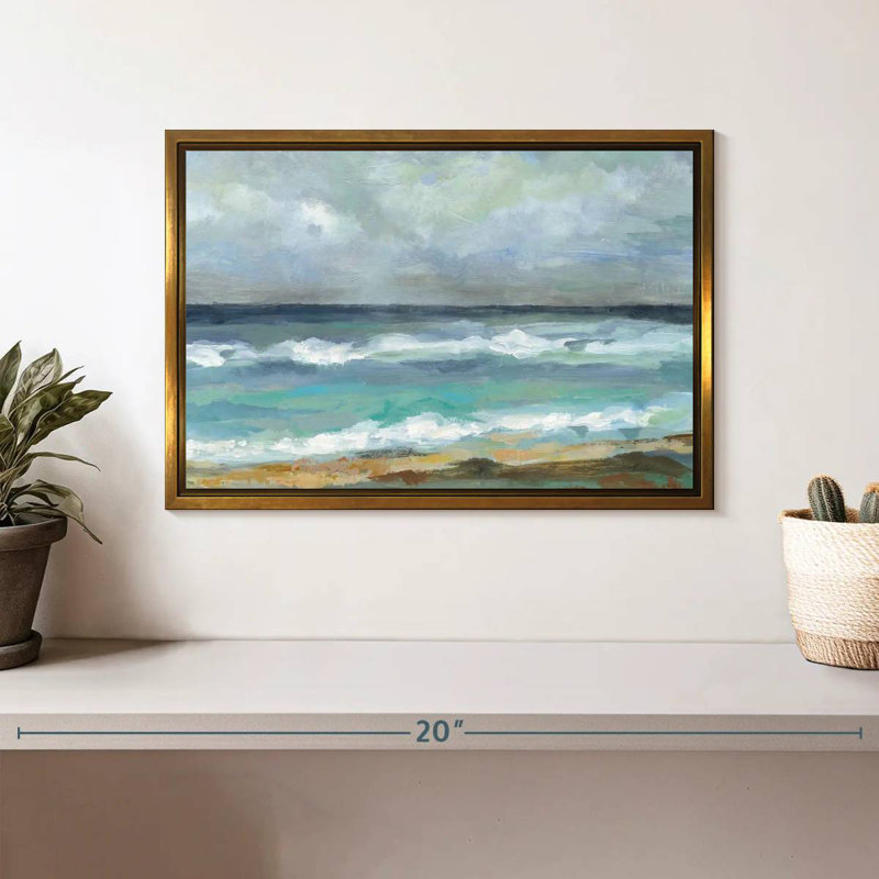 Jour de la mer, Cadre flottant doré, 13 po x 9 po