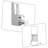 Modern Storage Unit nightstand with Shelves and Integrated USB Night Light,  Lockable Drawer and Adjustable Night Lighting-688930199