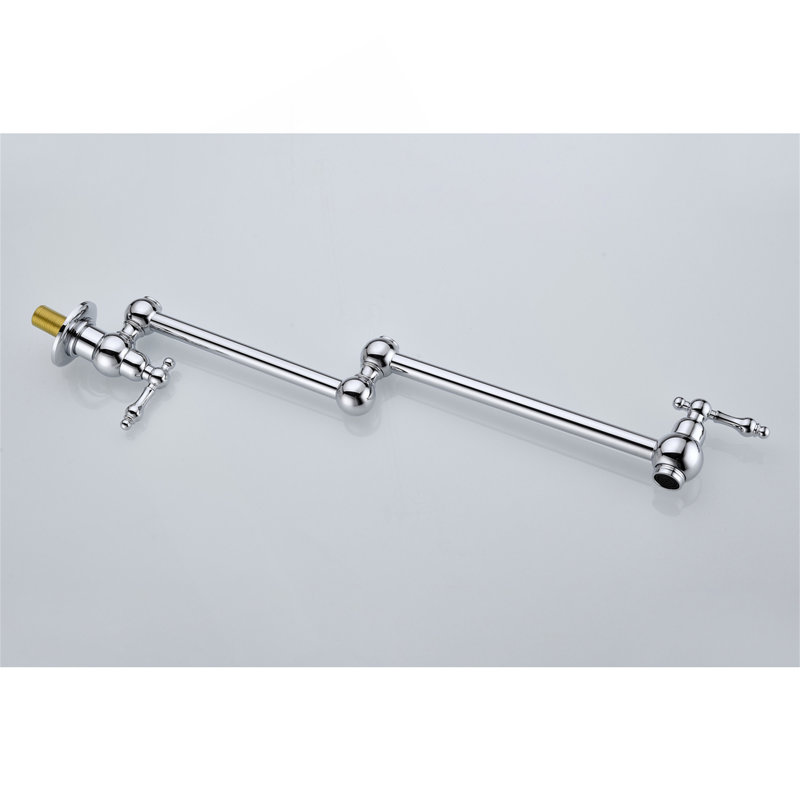 Wall Mount Folding Kitchen Pot Filler Faucet, Chrome