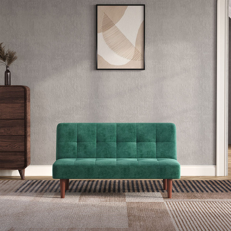 Sibi 2 Seater Linen Sofa Bed, Green
