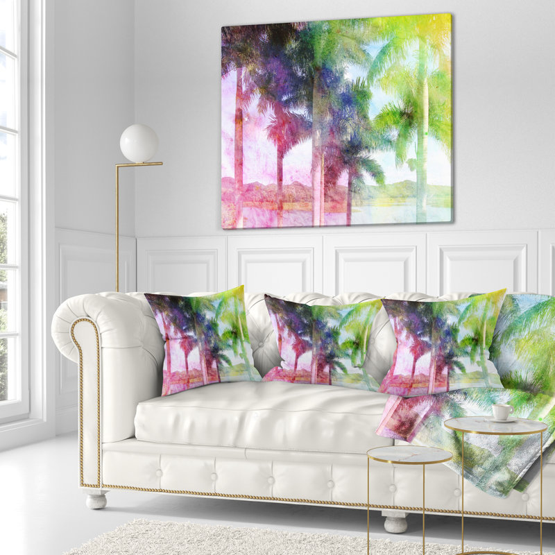 Coussin Landscape, 18 po x 18 po, Coussin décoratif