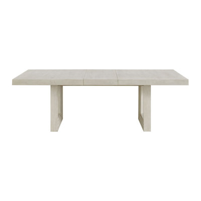 Table de salle à manger rectangulaire avec feuille 18 "en blanc antique Latitude Run® Randell