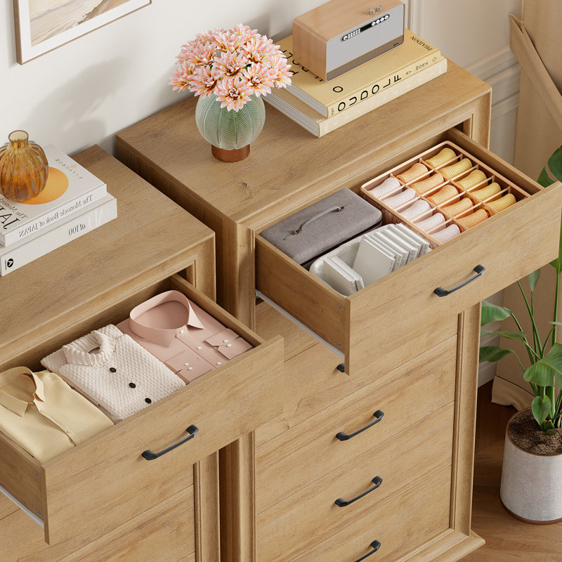 Commode verticale haute 6 tiroirs Ariana