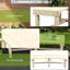 Chaise de terrasse pour terrasse en bois, semi-circulaire