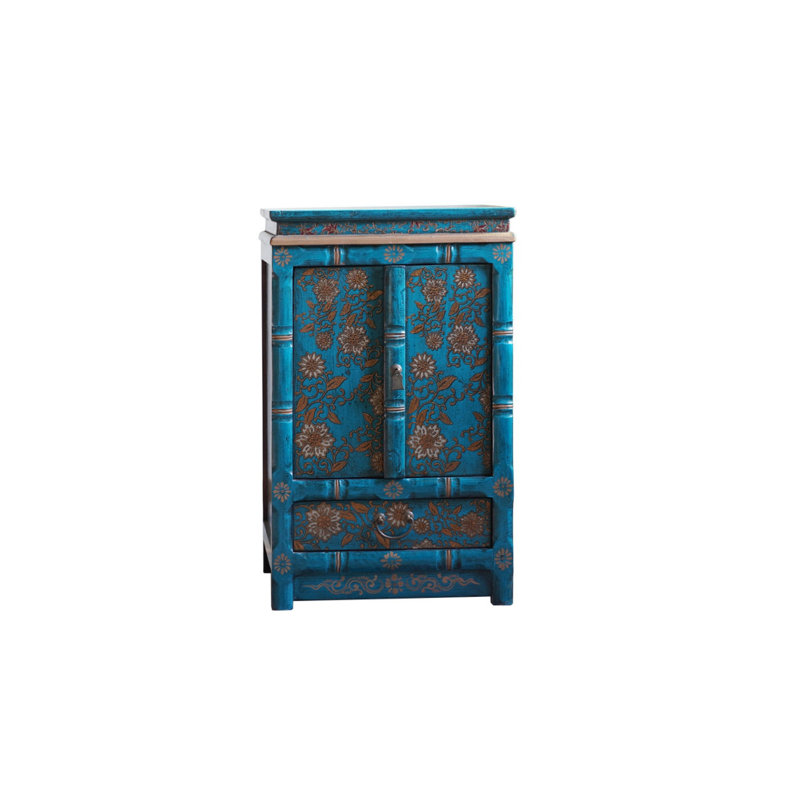 Armoire de véranda rétro en bois massif