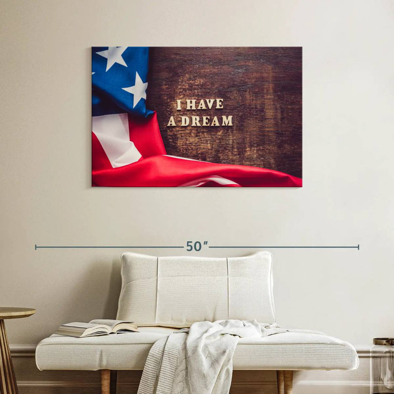 Drapeau américain Lelend I Have A Dream, H 26 po x l 39 po