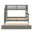 Wooden Twin Over Full Bunk Bed With A Pull-Out  Bed-1252185084