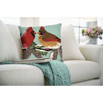 Cardinal Christian Apparel Women Mom Friend Christian Religious Cardinal  Bird Throw Pillow, 18x18, Multicolor