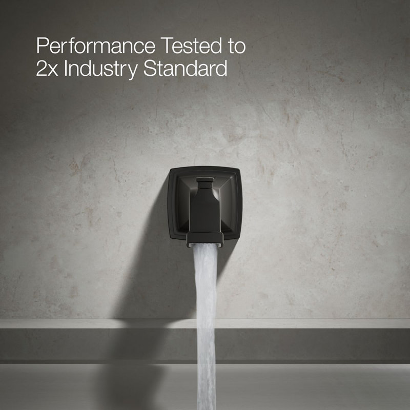 Riff Wall-Mount Diverter Bath Spout, Matte Black