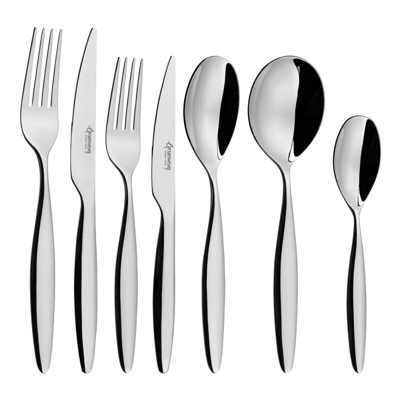 Rivers Collection Loxley, 7 Piece Cutlery Set for 1 Person, 18/10 Stainless Steel, 3.5mm Gauge