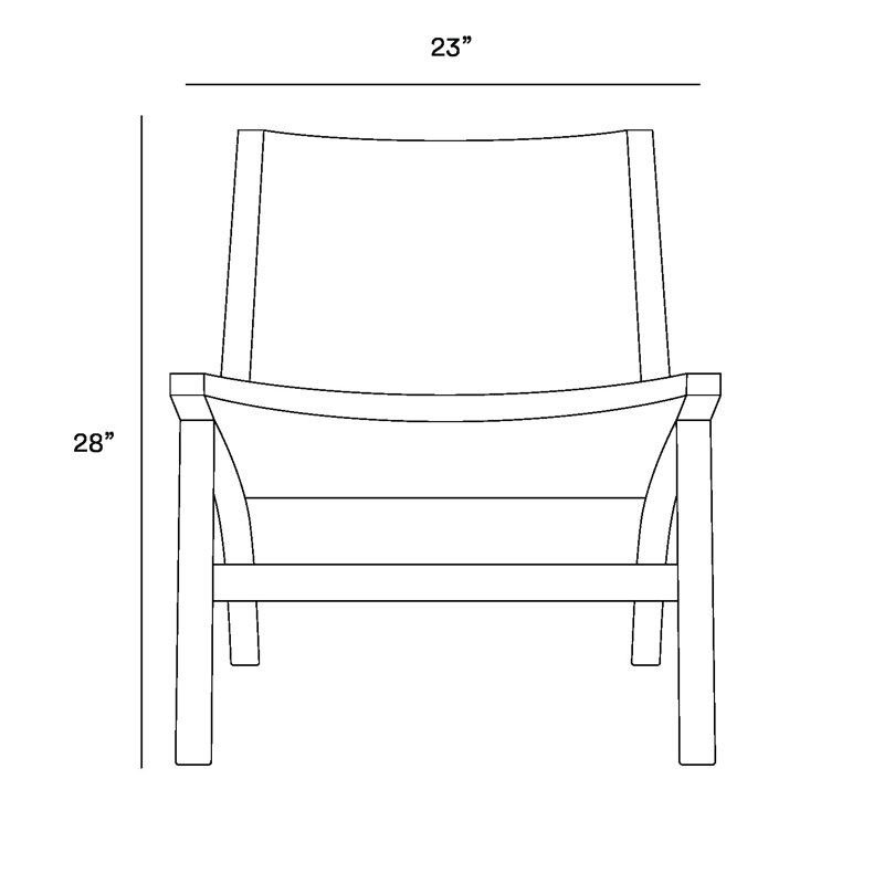 Casares Lounge Chair, Natural, Black/White Geometric