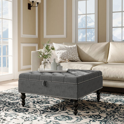 Strohl 85cm Wide Ottoman with Storage