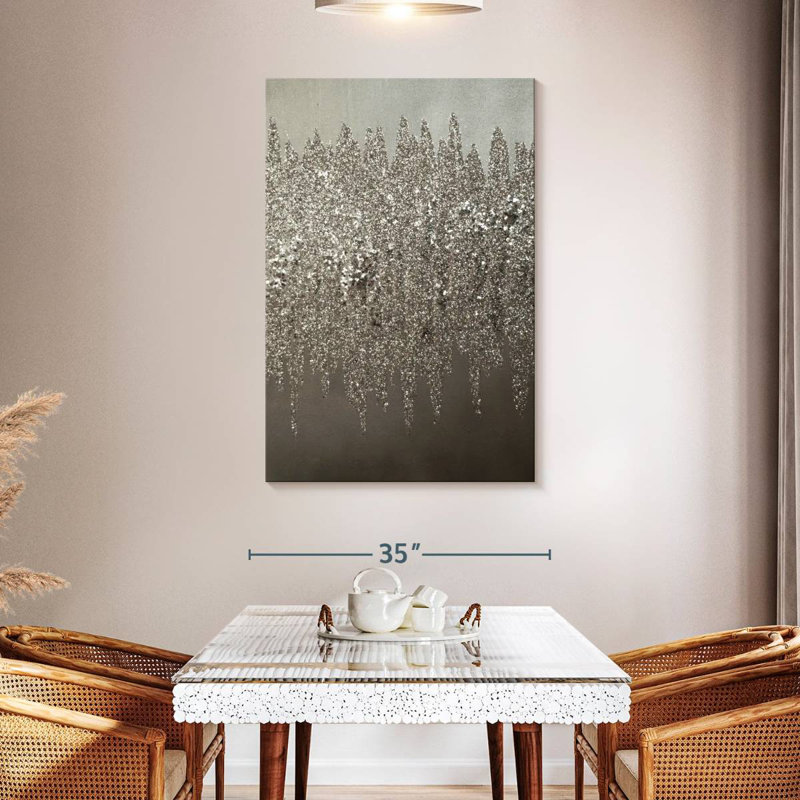 Avery Silver Shimmer, 48" H x 32" W