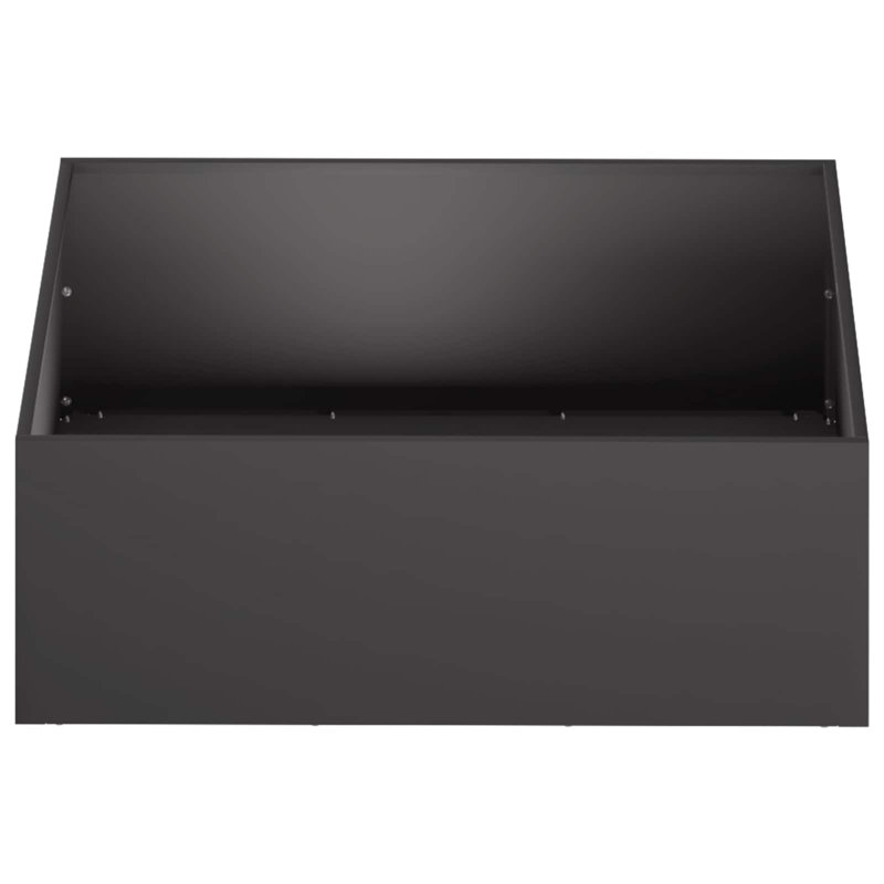 Planter, 2, Black, 20cm H x 60cm W x 60cm D