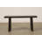 43 Inches Long Vintage Bench Distressed Black