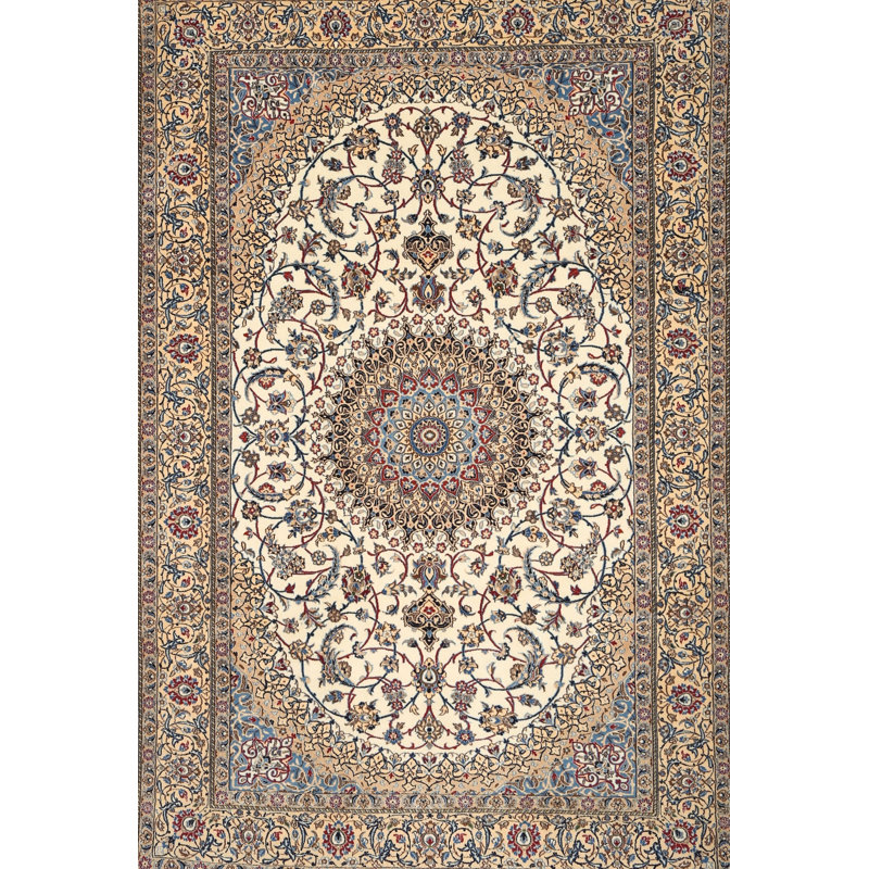 Brun oriental/beige Tapis décoratif, Rectangle 5 pi x 7 pi