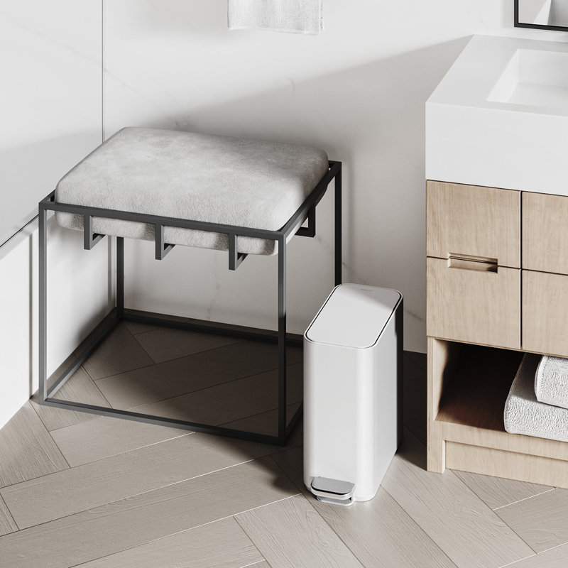 Simplehuman 5L Slim Pedal Bin, White
