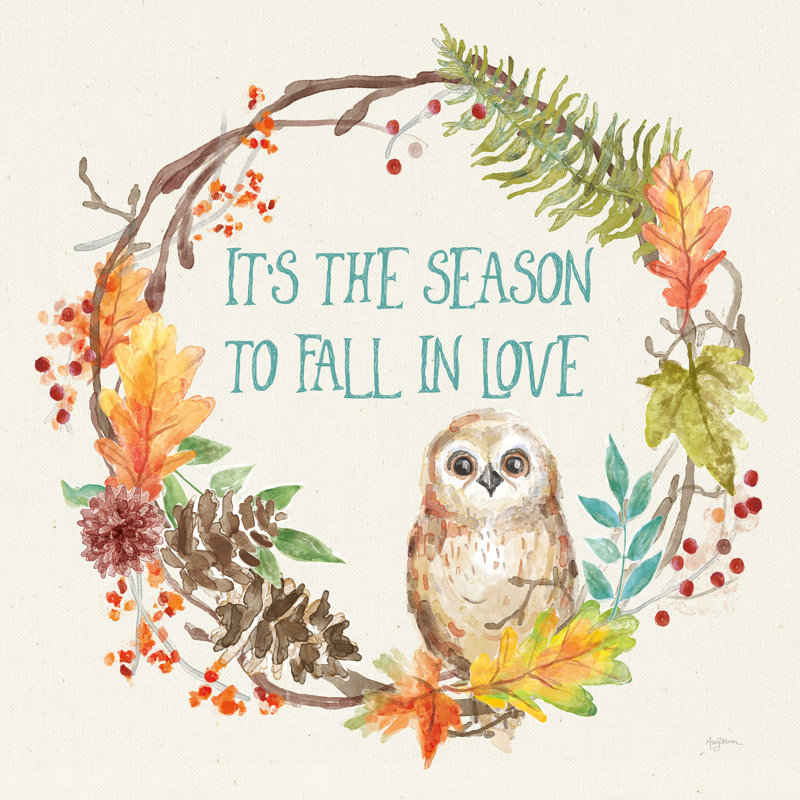 Autumn Friends V, H 20 po x l 20 po x P 1,25 po