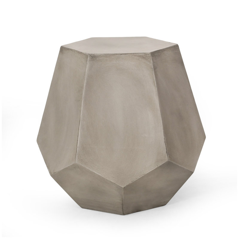 Table d'appoint d'extérieur, gris clair
