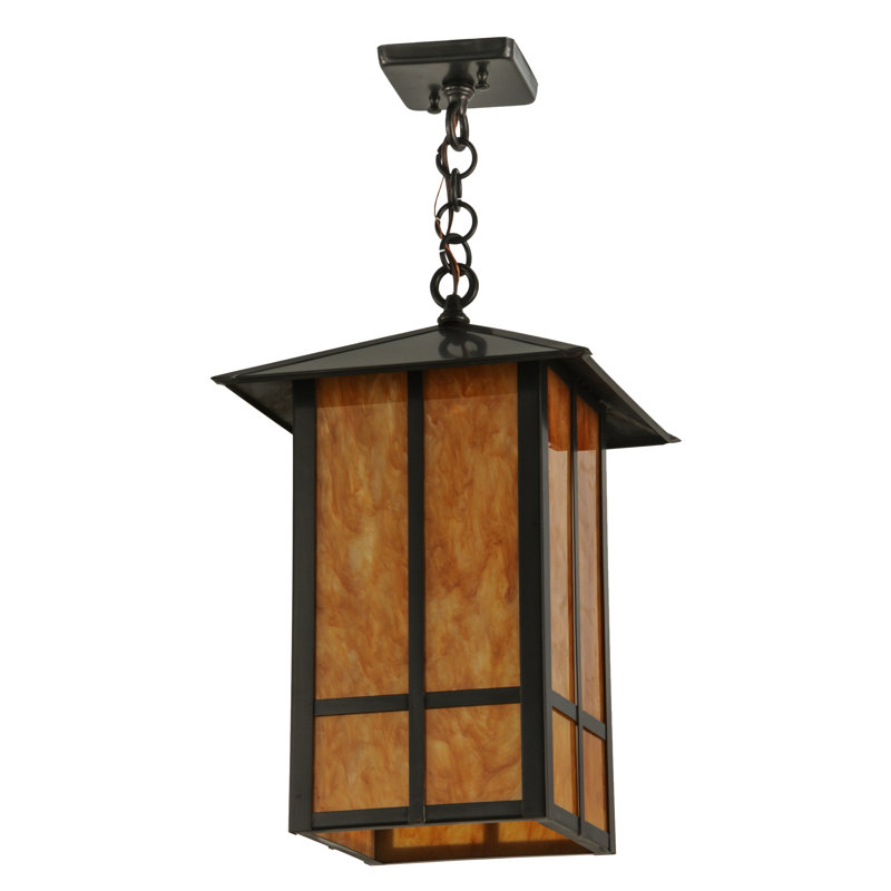 Luminaire suspendu rectangulaire 1 lumières lanterne