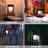 7.4" Integrated Dimmable LED Solar Outdoor Lantern - IP44 Waterproof Battery Powered Lamp for Patio Camping-91990677
