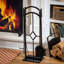 Diamond 5 Pc Fireplace Toolset