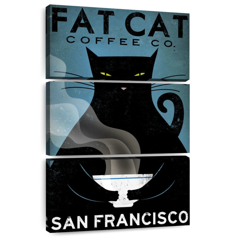 Brampt Cat Coffee, 50" H x 32" W