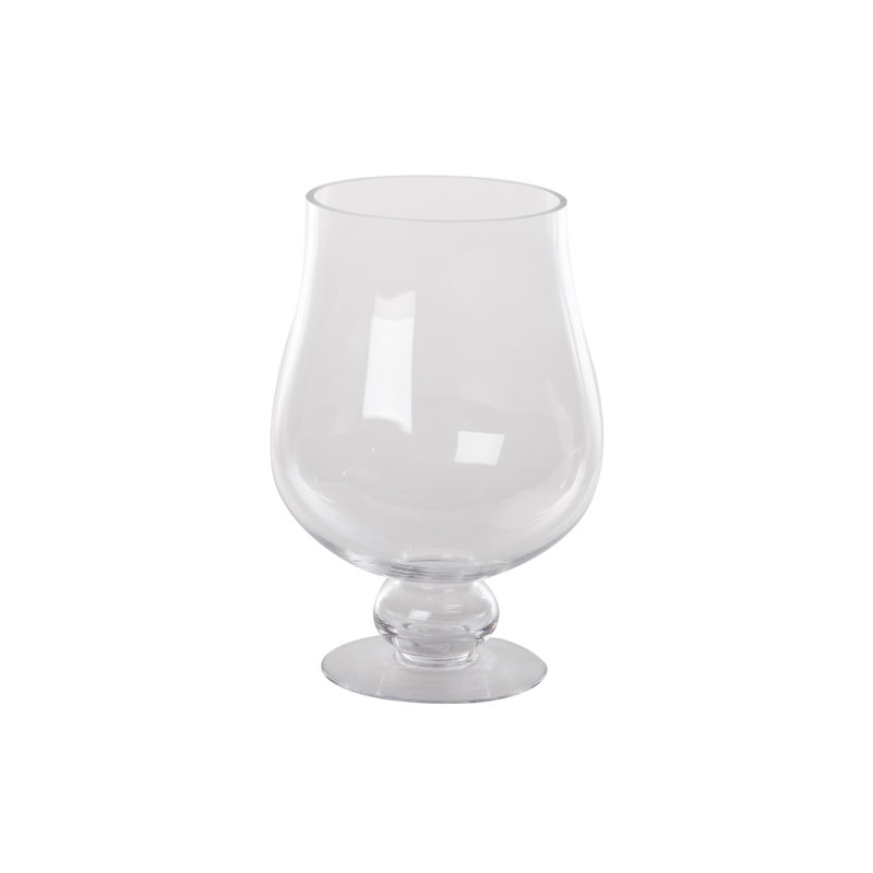 Fredericks Glass Table Vase, 30cm H x 16cm W x 14.5cm D, Clear