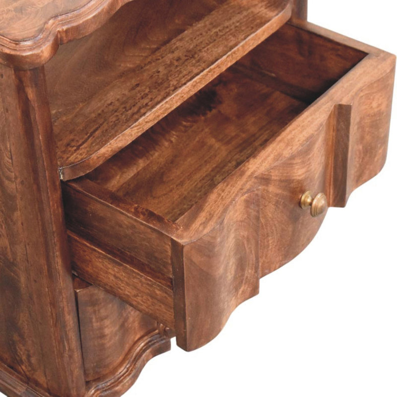 Fratar 55cm W Solid Wood Bedside Table