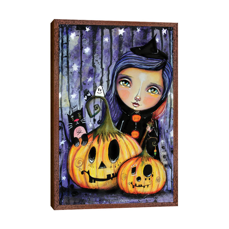 Halloween Witchy by Tamara Laporte - Print on Canvas, Classic Brown Wood Framed, 66.04 cm H x 45.72 cm W