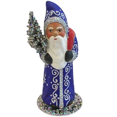 Schaller Paper Mache Candy Container Santa with Stars -  Alexander Taron, 1316