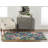 Mehcad Floral Handmade Tufted Navy/Green/Pink Area Rug-1462060330