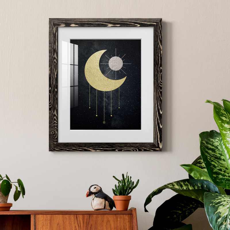 Bijou de lune - cadre photo, Cadre noir, H 24 po x l 18 po x P 1,5 po