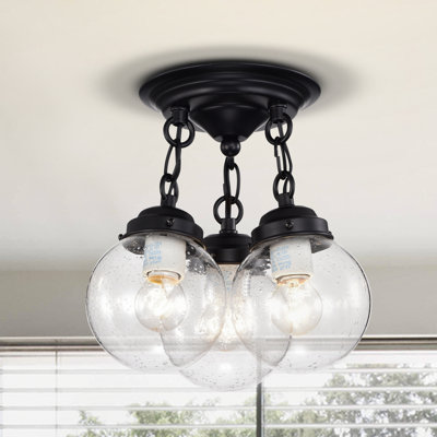 Plafonnier semi-encastré 3 lumières 9,5 po Margrett