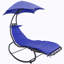 Balancelle courbée en acier Lazy Daze Hammocks Capacité de poids, bleu ciel-507016267