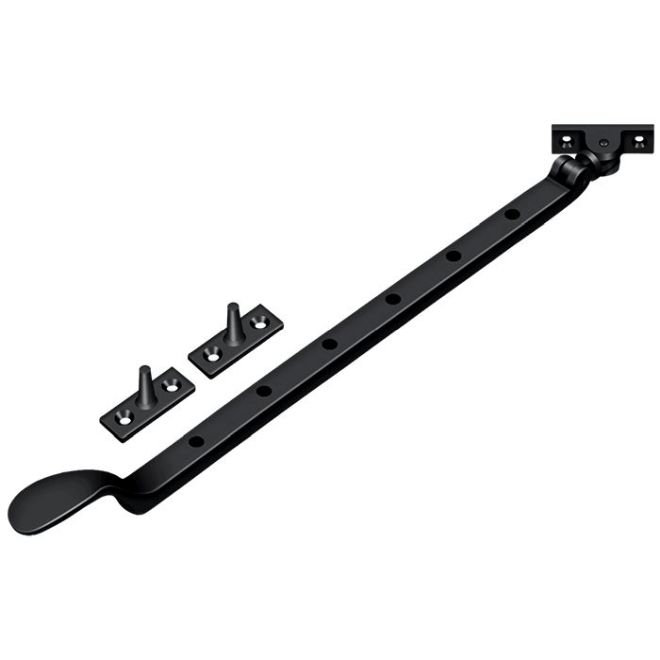 Colonial Casement Stay Adjuster, Black