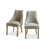 Taupe seat with Whitewash legs