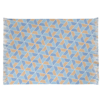Tapis bleu/jaune trapézoïdals Mcguigan