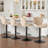 Swivel Adjustable Height Bar Stools, Leather Upholstered Counter Stools, Modern Pub Stool-246650744