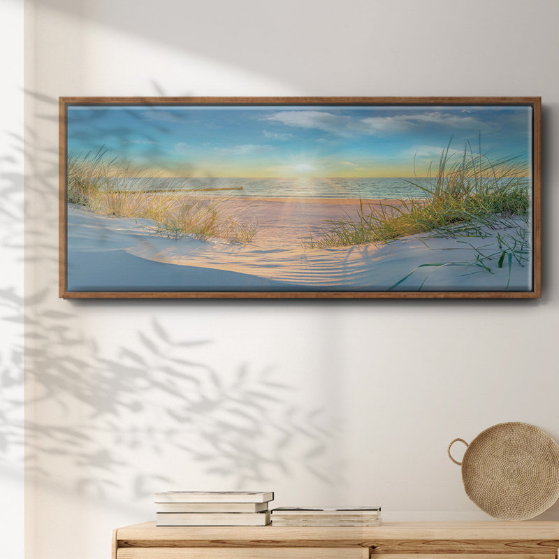 Waiting For Me- Framed Canvas, 12" H x 30" W