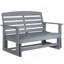 Banc de patio, banc oscillant d'extérieur, banc coulissant de causeuse
