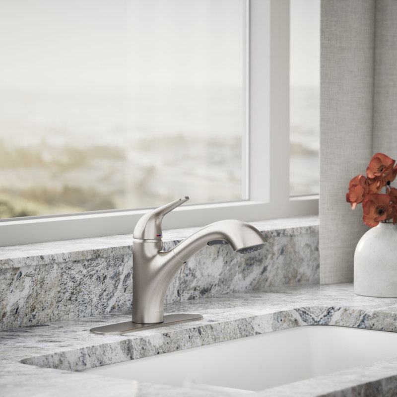 Jolt Single-Handle Pull-Out Kitchen Sink Faucet With Two-Function Sprayhead, Vibrant Stainless