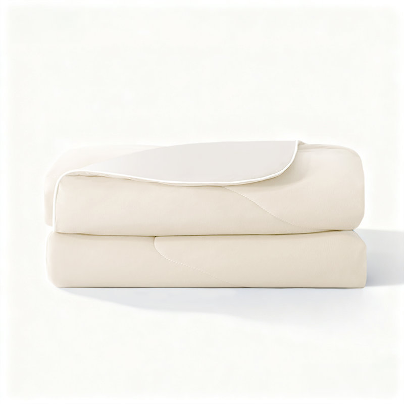 Lightweight Quilt with Wave Stitching – Soft, Breathable & All-Season Comfort, Twin, Ivory