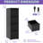 Metal 4 Office/home File Cabinet, Structure, Quiet Sliding Drawers, Tilt, Black Modern Box Cabinet For Use, Powder-coated Steel, Easy Installation, Design-1662122831