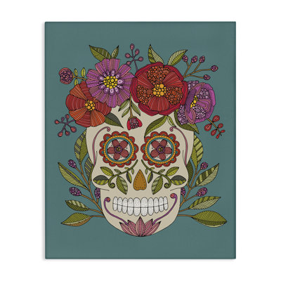 "Floral Sugar Skull" par Valentina Harper