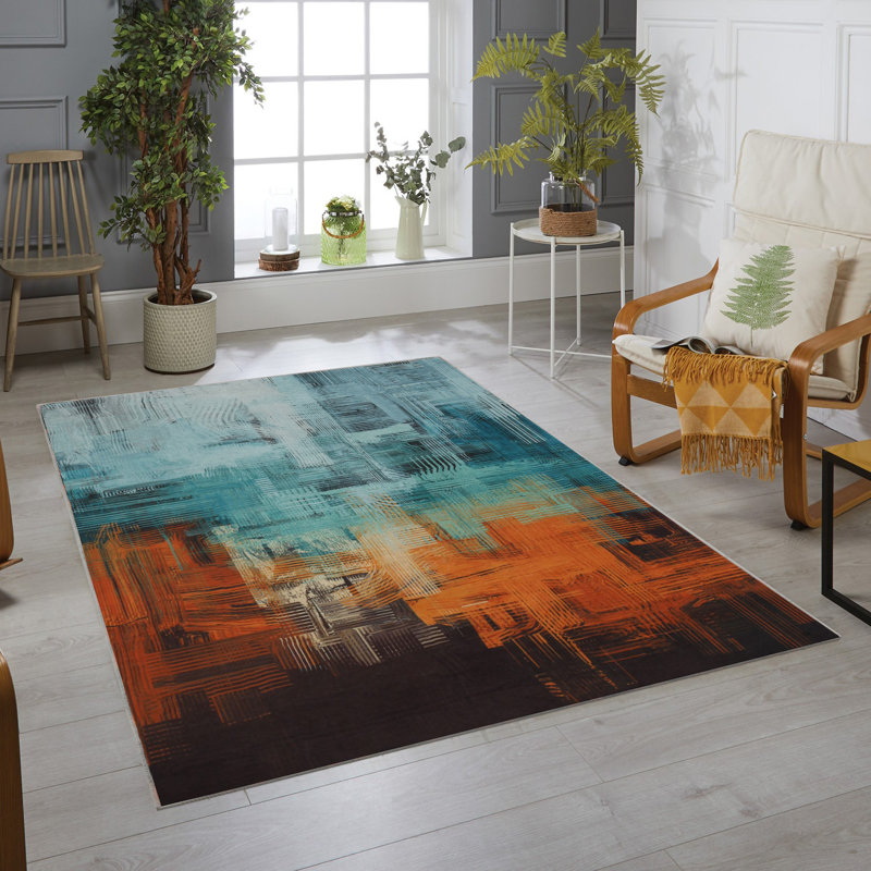 Tapis d'entrée de qualité supérieure, 31,5 po x 78,7 po | 100% polyester, antibactérien | Poils de 0,04 po de hauteur, antidérapant, dessous, lavable à la machine | Impression numérique 3D | Idéal pour le salon et le vestibule, facile d'entretien